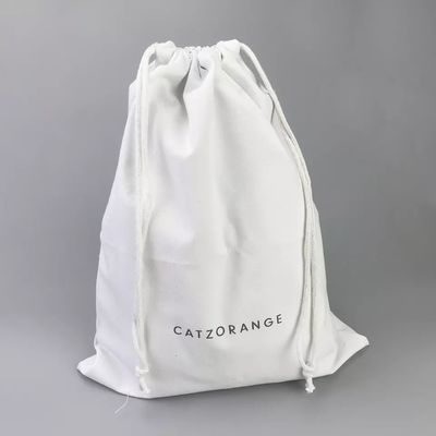 Eco-vriendelijke Twill Cotton Drawstring Pouch voor gepersonaliseerde kleuren juwelen cadeau verpakking