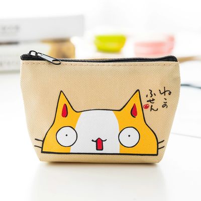 Ruiding Cute Koreaanse Roze Katoen Make-up Cosmetische Tas met Zipper Logo Customized Logo