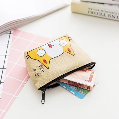 Ruiding Cute Koreaanse Roze Katoen Make-up Cosmetische Tas met Zipper Logo Customized Logo