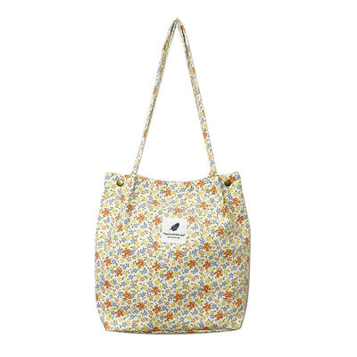 Open sluiting Corduroy Tote Bag Perfect voor vrouwen kantoor school winkelen en reizen behoeften