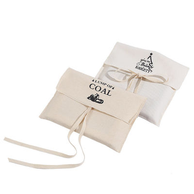 Eco-vriendelijk Custom Logo Printed Cotton Envelope Bag voor Organic Envelope Dust Bag