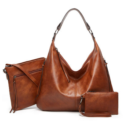 Vintage Lederen Tote Crossbody Tas De perfecte aanvulling op je dagelijkse schoolleven