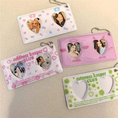 Custom Design Cute Korea Fashion Pc Holder Pvc Card Cover Photo Case OEM/ODM Geaccepteerd