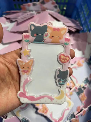 Custom Design Cute Korea Fashion Pc Holder Pvc Card Cover Photo Case OEM/ODM Geaccepteerd