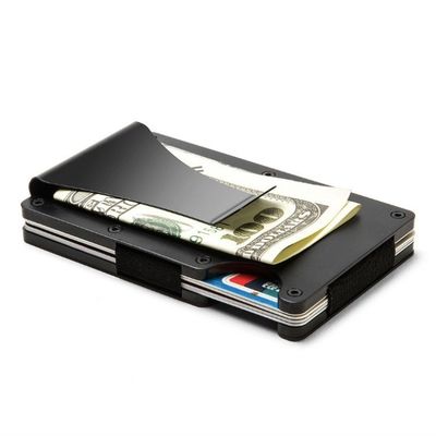 Herbruikbare RFID-blokkerende aluminiumkaarthouder/Smart Metal Slim Men Wallet/Minimalist Aluminium Wallet