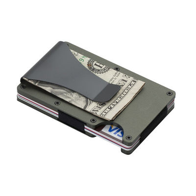 Herbruikbare RFID-blokkerende aluminiumkaarthouder/Smart Metal Slim Men Wallet/Minimalist Aluminium Wallet