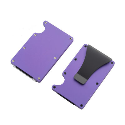 Herbruikbare RFID-blokkerende aluminiumkaarthouder/Smart Metal Slim Men Wallet/Minimalist Aluminium Wallet