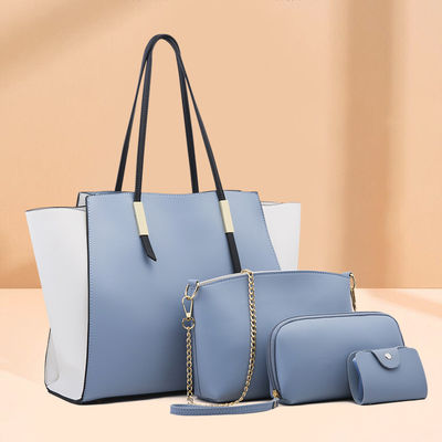 Gepersonaliseerd logo mode eenvoudige moedertas driedelige draagbare tas voor mode