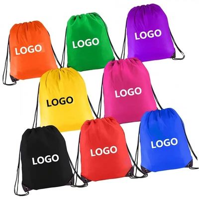 String Closure Nylon Polyester Geometrisch Patroon String Drawing Backpack voor fitness en reizen