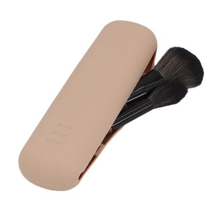Mode stijl aangepast draagbare siliconen make-up borstel zak voor cosmetische opslag
