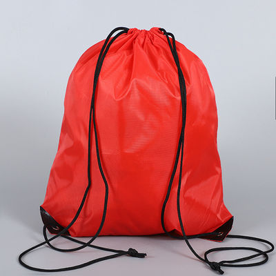 Medium Size Custom Printing Logo 210D Basketball Drawstring Nylon Bag voor sportschoenen