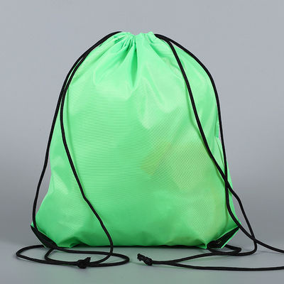 Medium Size Custom Printing Logo 210D Basketball Drawstring Nylon Bag voor sportschoenen