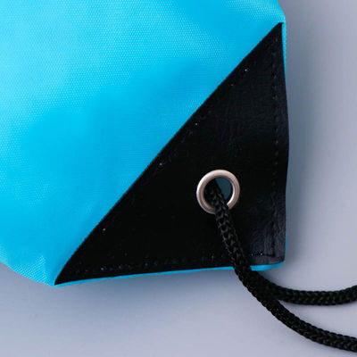 Medium Size Custom Printing Logo 210D Basketball Drawstring Nylon Bag voor sportschoenen