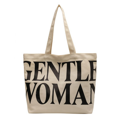 Custom logo natuurlijke doek katoenen tas perfect voor reizen en uitstapjes