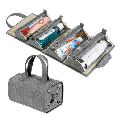 Zipper sluiting hangend roll-up make-up tas reis toilettoestellen kit organisator voor vrouwen