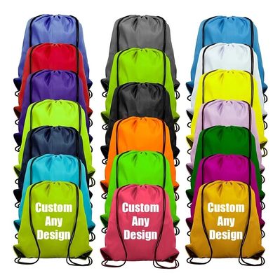 Schooltas Trolley Custom Logo Nylon Draw String Rugzak met waterdicht materiaal