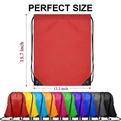 Schooltas Trolley Custom Logo Nylon Draw String Rugzak met waterdicht materiaal