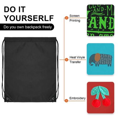 Schooltas Trolley Custom Logo Nylon Draw String Rugzak met waterdicht materiaal