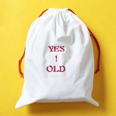 Custom Logo Print Canvas Cotton Drawstring Schoenenzak voor cadeauopslag Medium Size 30-50cm