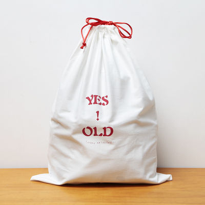 Custom Logo Print Canvas Cotton Drawstring Schoenenzak voor cadeauopslag Medium Size 30-50cm