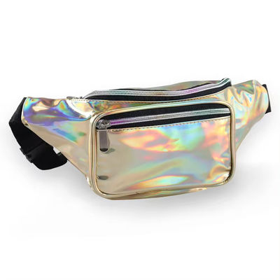 Unisex holografisch Fanny Pack met verstelbare riem voor Rave Festival Travel Party