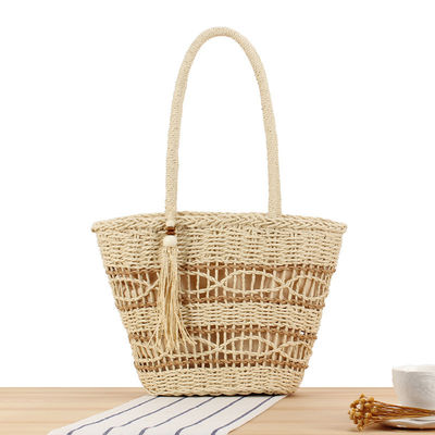 Gepersonaliseerde kleur mode zomerstrandtas vrouw dame stro boodschapper tassen schoudertassen handtassen