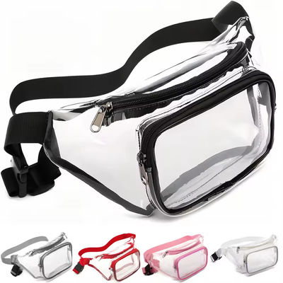 Custom Outdoor Waterproof PVC Clear Fanny Pack OEM/ODM Perfect voor mannen en vrouwen onderweg