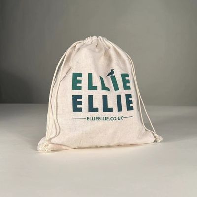 Custom Logo Printed Organic Canvas Cotton Drawstring Bag voor juwelen Verpakking Vraag