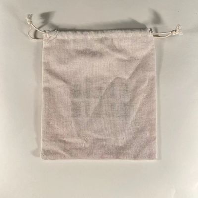 Custom Logo Printed Organic Canvas Cotton Drawstring Bag voor juwelen Verpakking Vraag