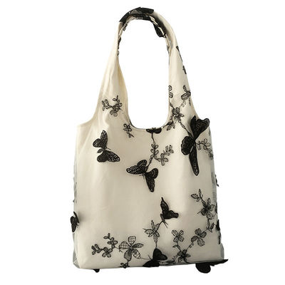 Unisex polyester voering materiaal Koreaanse versie koe schoudertas met vlinder print