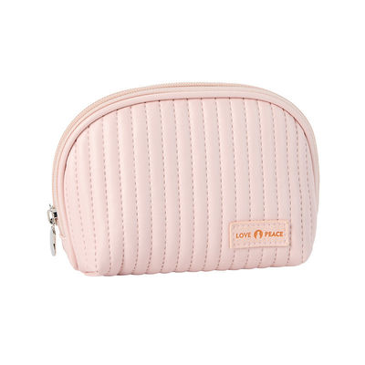 Leer logo cosmetische zakken cake stijl make-up organisator zakken voor cosmetica gemak