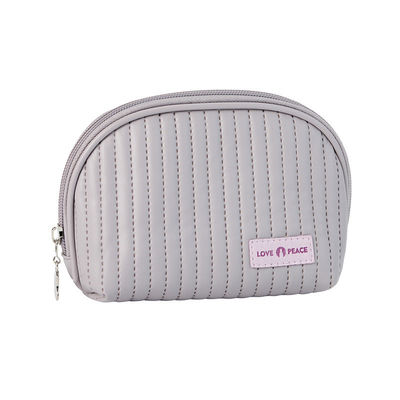 Leer logo cosmetische zakken cake stijl make-up organisator zakken voor cosmetica gemak