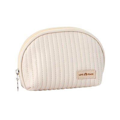 Leer logo cosmetische zakken cake stijl make-up organisator zakken voor cosmetica gemak