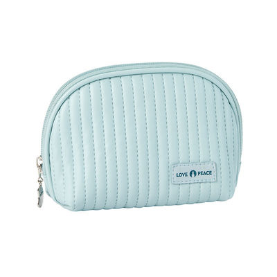 Leer logo cosmetische zakken cake stijl make-up organisator zakken voor cosmetica gemak