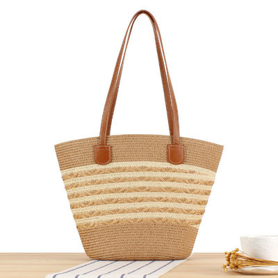 Grote Straw Tote Bag Handgemaakte Breien Marokko Schouder Beach Bag voor vrouwen Zomer