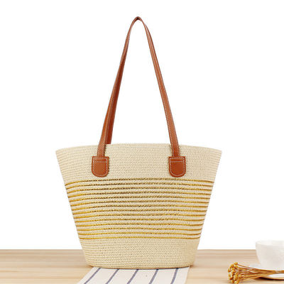 Grote Straw Tote Bag Handgemaakte Breien Marokko Schouder Beach Bag voor vrouwen Zomer