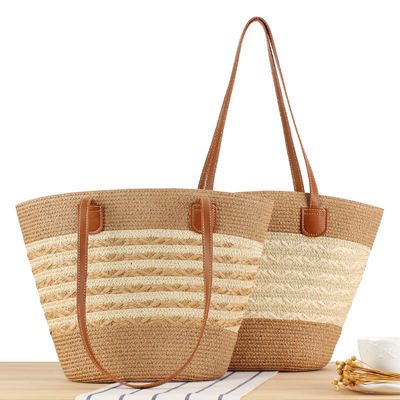 Grote Straw Tote Bag Handgemaakte Breien Marokko Schouder Beach Bag voor vrouwen Zomer