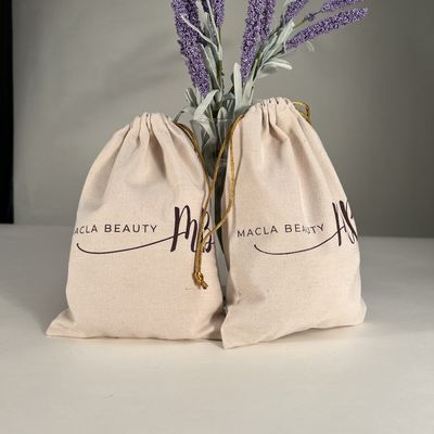 Gepersonaliseerde logo katoenen draadzak voor schooltas trolley Eco-vriendelijke mosselen
