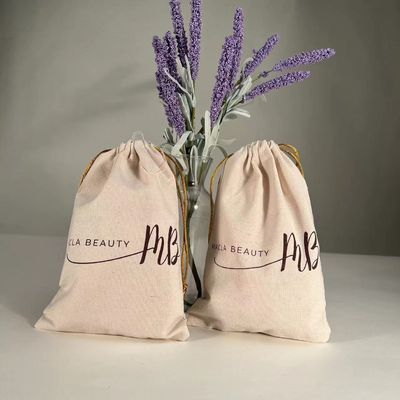 Gepersonaliseerde logo katoenen draadzak voor schooltas trolley Eco-vriendelijke mosselen