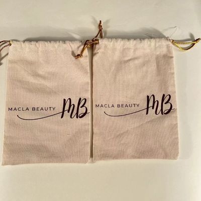 Gepersonaliseerde logo katoenen draadzak voor schooltas trolley Eco-vriendelijke mosselen