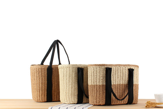 Vrouwen Bali Vakantie Winkeltas Handgemaakt Straw Tote Bag met grote capaciteit