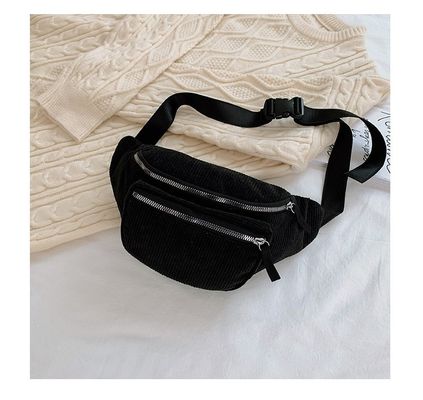 Acceptabele OEM/ODM vrouwen taillezakken voor buitensport hardlopende sportschool Fanny Pack Corduroy