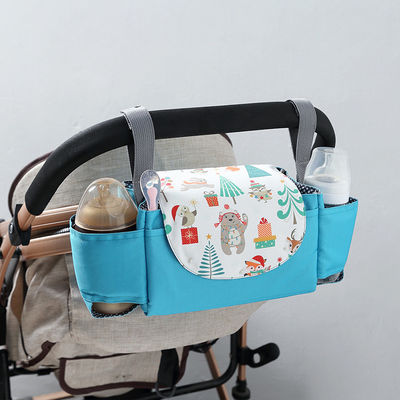 Praktische dagelijkse luierzak Stroller hangende zak met dieren afdrukken en grote opslagplaats
