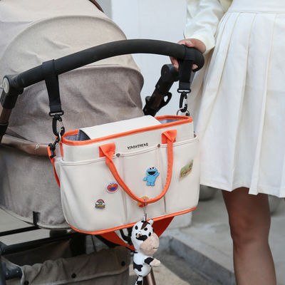 Gepersonaliseerde Kleur Baby Stroller Organisator Bag voor luiers en essentieel