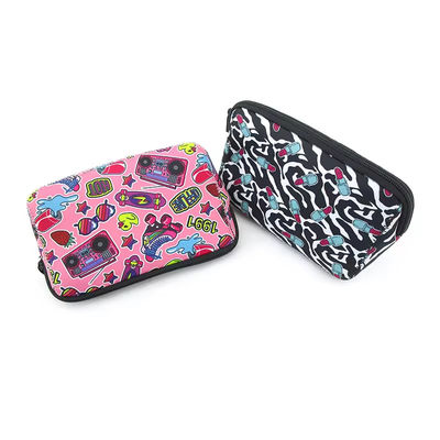 Gepersonaliseerd logo Neopreen Sublimatie Cosmetische zak Make-up Tassen voor dames Handtassen