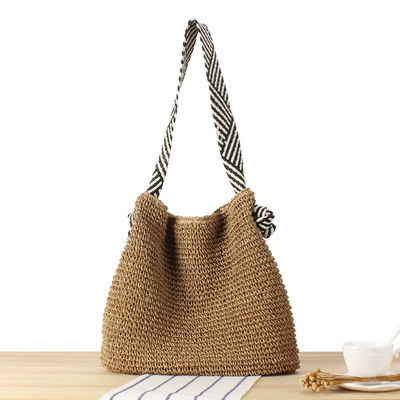 Koreaanse stijl Straw Braid schoudertas voor vrouwen Strand Geknoopt Riem Zomervakantie