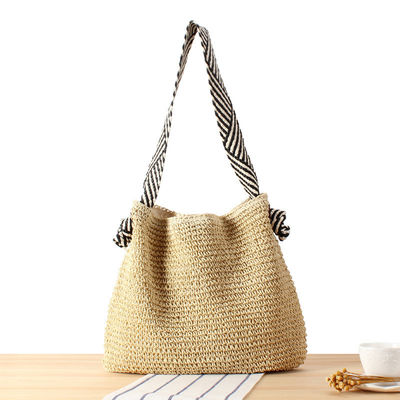 Koreaanse stijl Straw Braid schoudertas voor vrouwen Strand Geknoopt Riem Zomervakantie