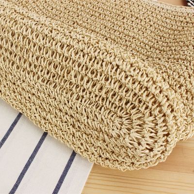 Koreaanse stijl Straw Braid schoudertas voor vrouwen Strand Geknoopt Riem Zomervakantie