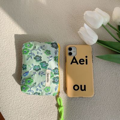 Reis make-up cosmetische tas Case Custom Cotton Canvas Pouch Toiletten Floral Make-up Bag