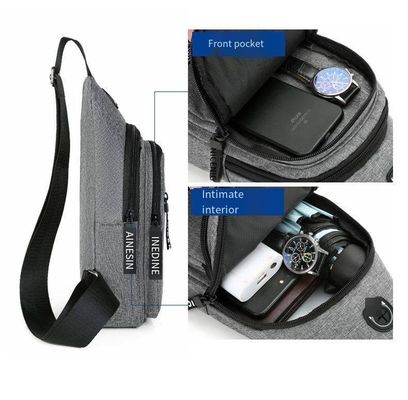 Unisex Outdoor Casual Sport Boodschappenzak Kleine enkelvoudige schoudertas voor mannen borsttas